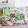 Genshin Impact Nahida Throw Blanket Flannel Soft Kawaii Cute Cartoon Nahida Genshin Autumn Anime Breathable Bedding Travel Throw