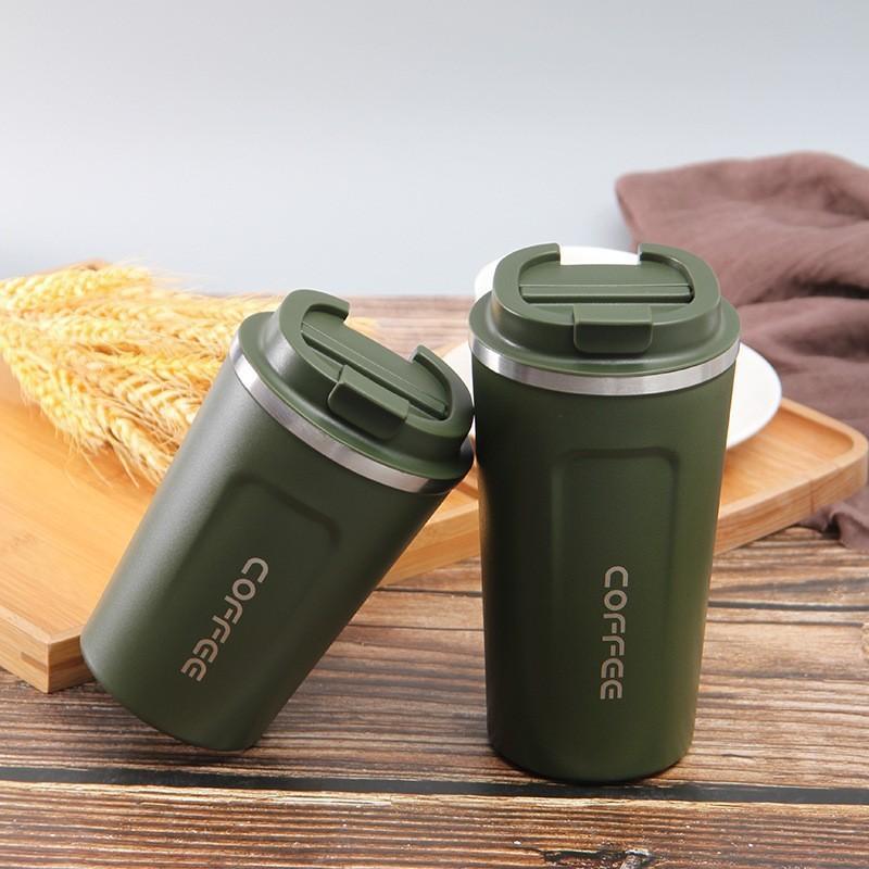 Second-Generation Coffee Cup 304 Stainless Steel Thermos Cup Vacuum Thermos Cup Outdoor Car Water Cup