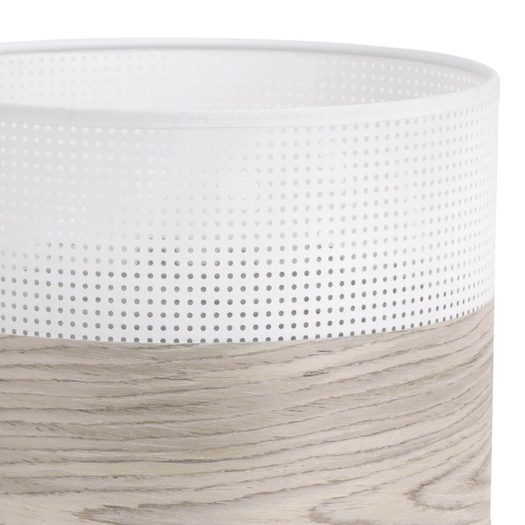 Single hanging lamp, bleached OAK veneer lampshade, 20CM