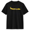 Футболка Spirit Airlines Airbus A320 Летняя Хип-Хоп Футболки Мужские Хлопок Круглый Вырез Оверсайз Футболки С Коротким Рукавом Уличная Одежда Топы