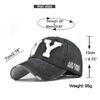 Letter Embroidered Baseball Cap Vintage Washed Cotton Baseball Hat Men Women Visors Dad Hat Unisex Snapback Hat