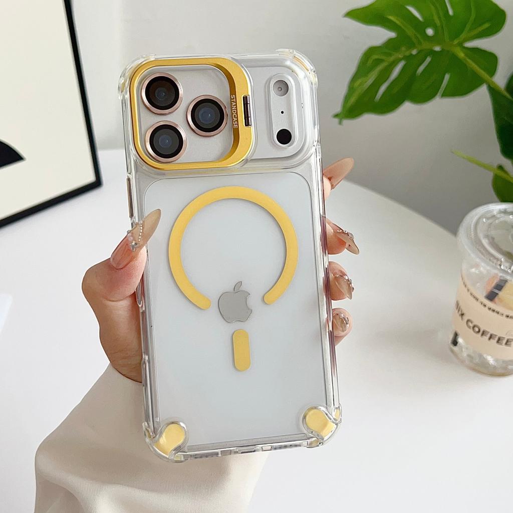 Подходит для чехла мобильного телефона Apple 17promax 16 держатель для линз Phone14pro прозрачный магнитное притяжение 1213 креативный 15
