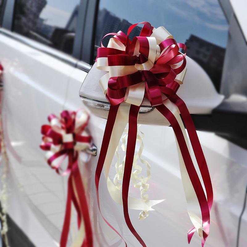 Wedding Car Ribbon & Floral Décor Set for Gifts and Room Layout