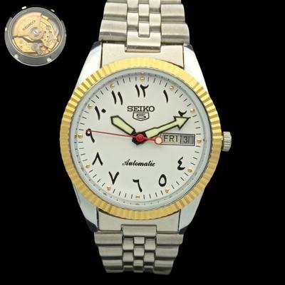 Б/У SEIKO 5 АВТОМАТИЧЕСКИЕ ЯПОНСКИЕ МУЖСКИЕ РЕДКИЕ ЗОЛОТЫЕ ЧАСЫ С МЕХАНИЗМОМ a305193-9