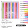 8091 Soft Tip Colored Pens: Needle Tube Brushes, Dual-Use for Writing & Painting, Waterproof, Stackable, Color-Changing.