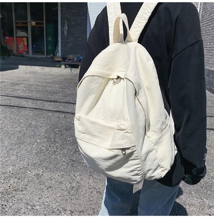 Холщовый рюкзак для школьников средней школы, повседневный рюкзак для женщин, школьный рюкзак