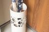 Azumaya-kk Umbrella Stand, White, Width 19.5 X Depth 19.5 X Height 49cm (LFS-181WH)