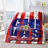Atletico Madrid Personalized Name Blanket Throw Personalized Blanket Comfortable Great for Seaside Bedding Couch Livingroom for All Occasions
