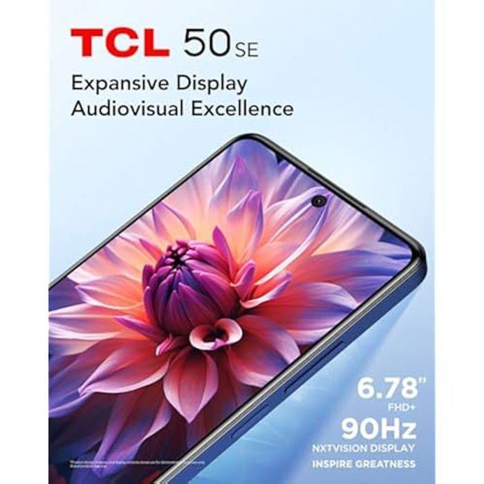 Smartphone TCL 50 SE - Double SIM - 6.78" - 4G - 6 Go RAM - 256 Go - Gris
