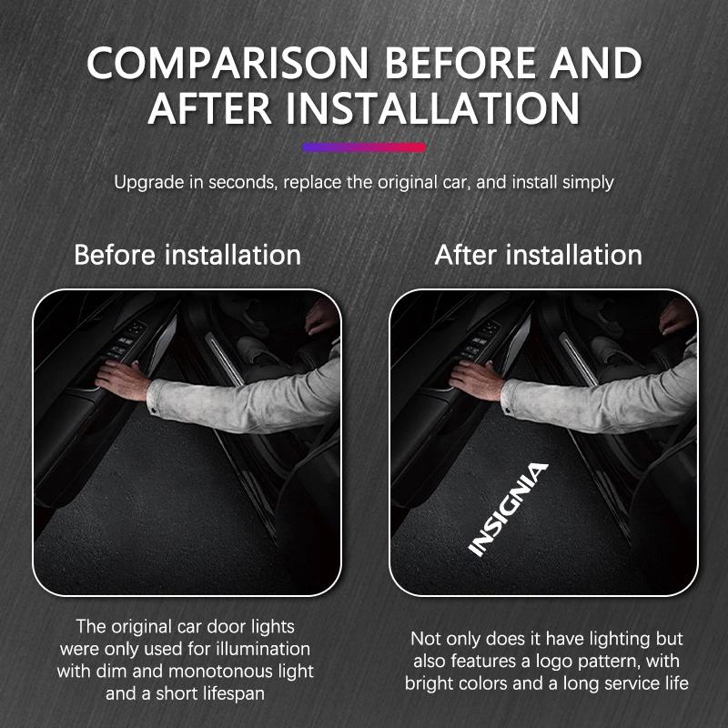 Led Car Door Logo Light Courtesy Laser Projector For Opel Insignia 2009-2018 2010 2011 2012 2013 2014 Insignia Car Accessories