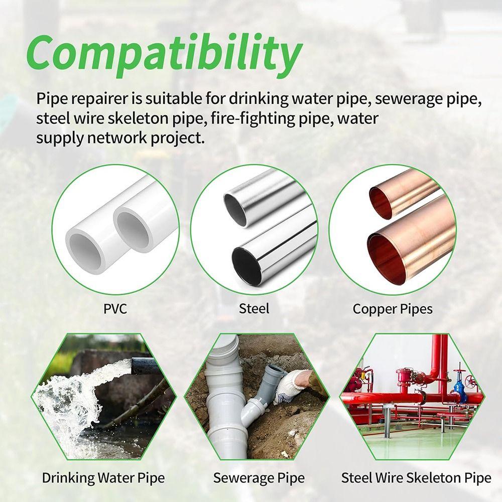 Универсальный хомут для водопроводной трубы, комплект для аварийного ремонта труб, профессиональный ремонтный хомут