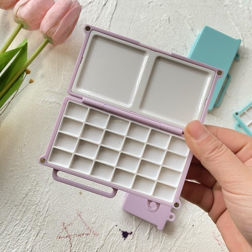 Magnetic Travel Painting Tray Mini Empty Paint Palette Compact Watercolor Paint Box  Artist