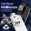 Professional Digital 200X Microscope Lens Mobile LED Guide Light Lamp Micro Pocket SuperMacro Lens for iPhone Samsung Phones