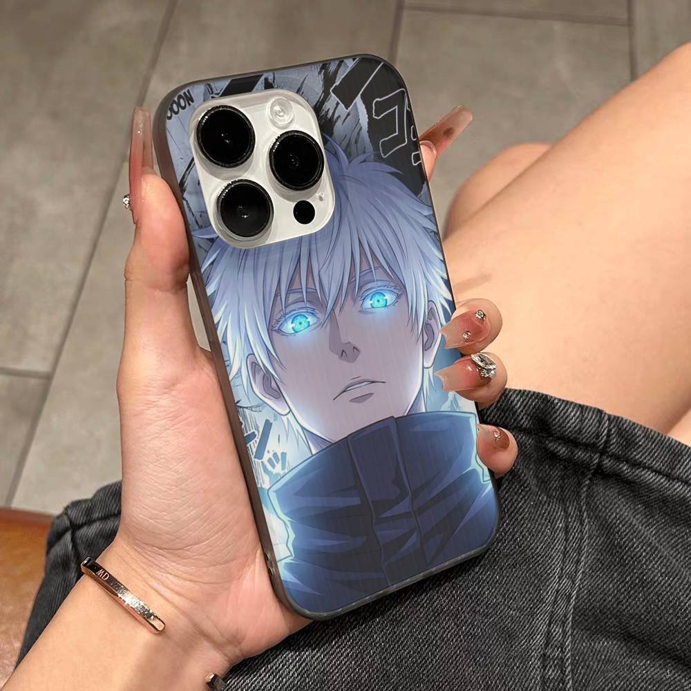Сверхъестественное Аниме Jujutsu Kaisen Для Телефона 17 16 15 14 13 12 11 Pro Max Plus Pro Air Чехол для Телефона Гофрированная Полоска Задняя Крышка