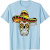 День Мертвых Сахарный Череп Смешная Футболка Cinco De Mayo Мужская Женская