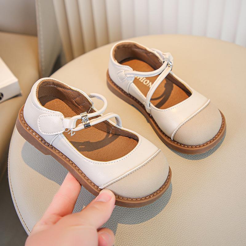 Spring and Autumn New Children's Shoes Fashionable Stylish Baby Princess Wear-Resistant Soft Bottom Girls' Leather Shoes