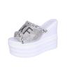 Women Wedges Slippers Super High Heels Plus Size Female Casual Slides Comfortable Platform Sandals Crystal Ladies Summer Shoes