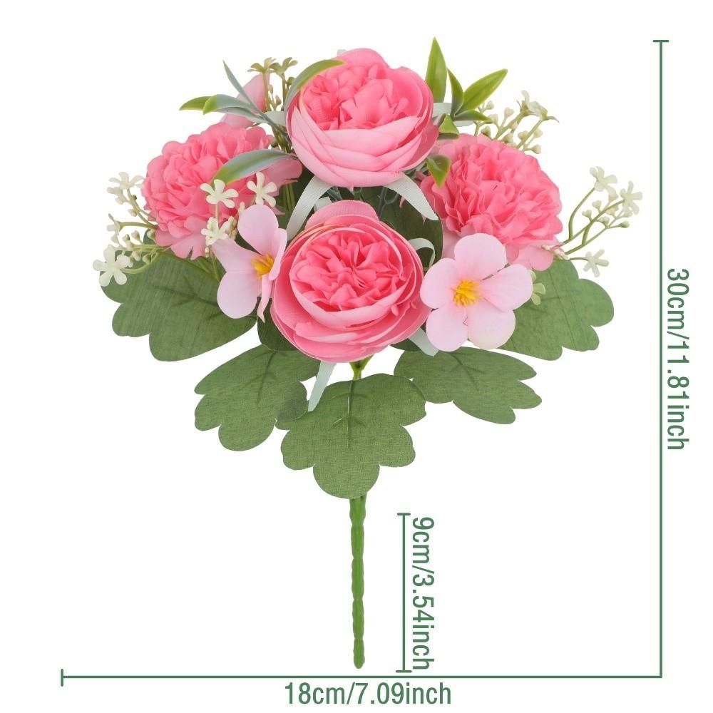 Silk Cloth Simulated Peony Flower Mother's Day Gifts Wedding Fake Flower Bridal Bouquet Home Decor
