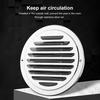 Ventilation Cover Waterproof Smooth Edges Multipurpose Stainless Steel Round Louver Wall Air Vent