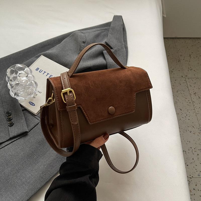 Сумка женская сумка 2024 осень зима новая корейская версия простая модная сумка-мессенджер женская ретро матовая сумка через плечо hbag tide