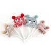 Вязаная шапка для хомяка, шапка для морских свинок с регулируемым ремешком, легкая, мягкая, удобная вязаная маленькая шапочка для хомяка, кролика