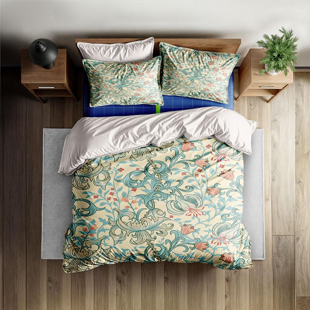 Arctic Wolf Germanic Duvet Cover Set EU Single Double King US Twin Full Queen Size Bed Linen Set