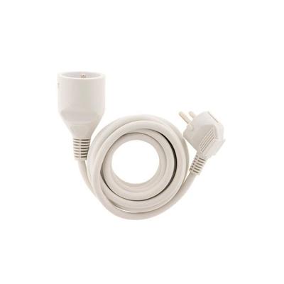 Удлинитель ZENITECH 10м - 16А 2P+T - кабель HO5VV-F 3G1,5мм² - Белый