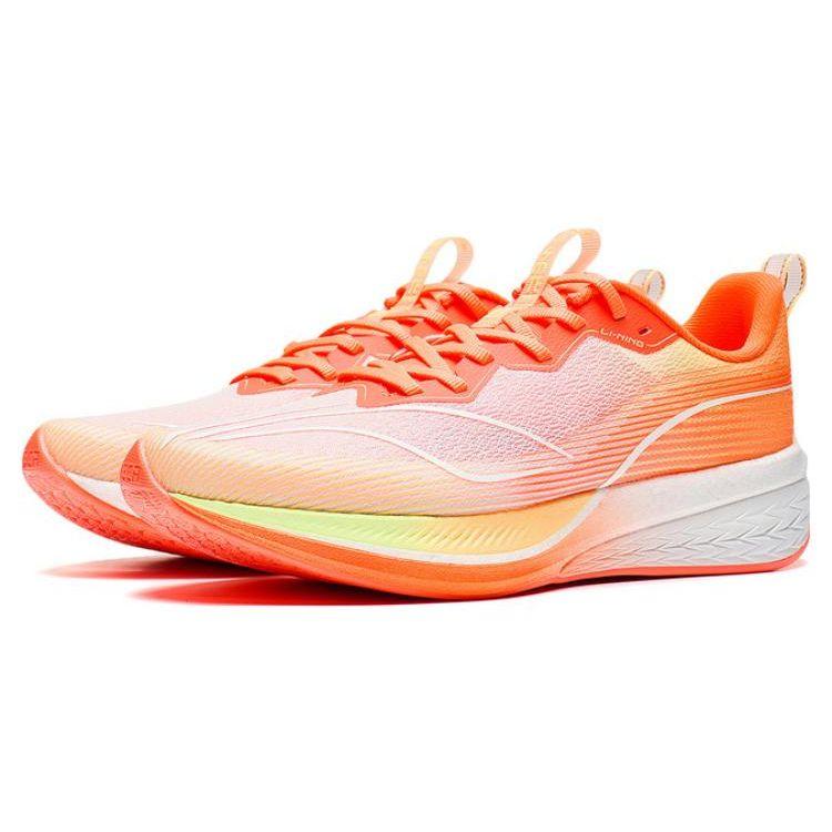Li Ning Red Rabbit 6 Pro Sports Удобные Универсальные Амортизирующие Прочные Низкие Кроссовки Для Мужчин Кроссовки Оранжевые ARMT043-10