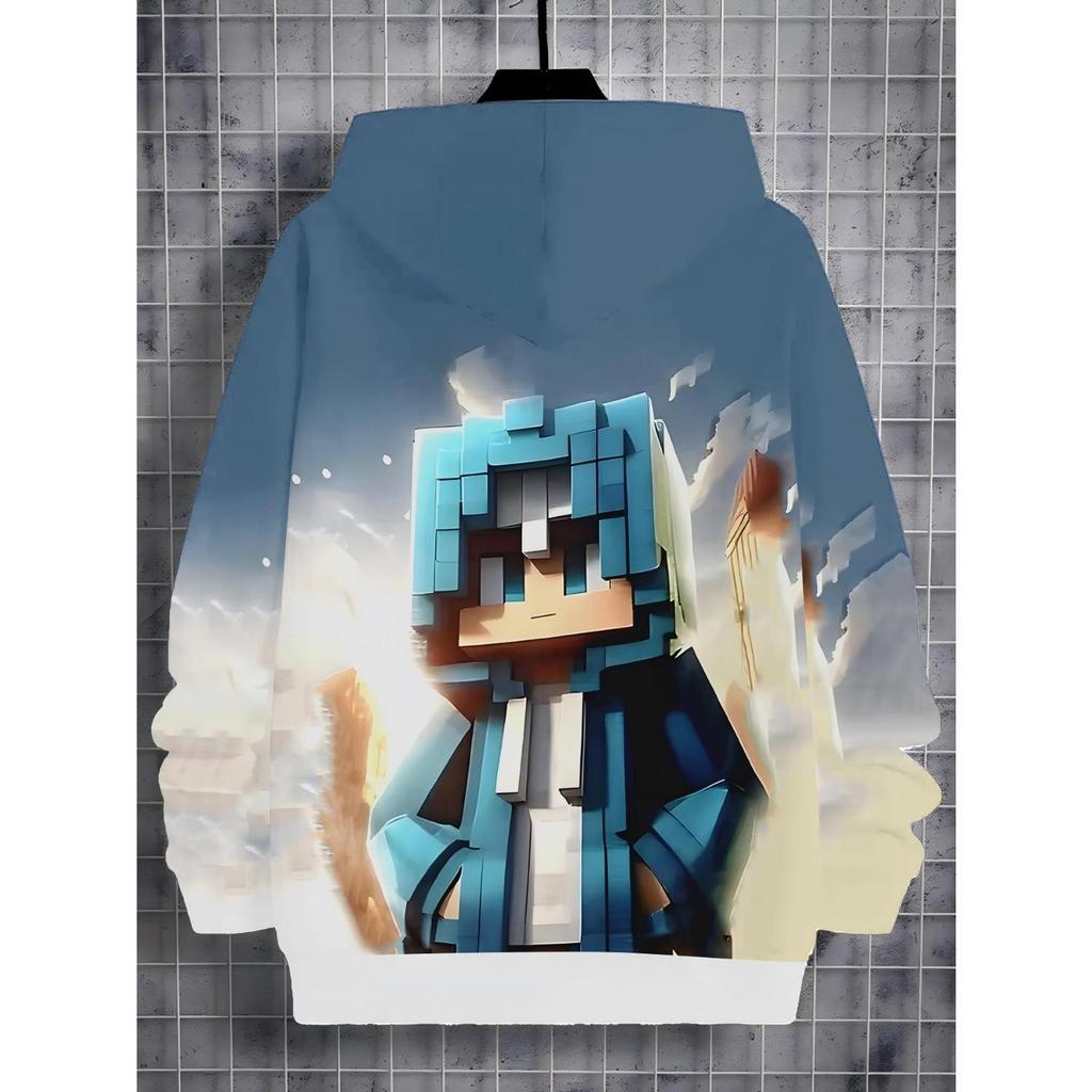 New Anime hoodie,3D Cartoon Children's Clothing for Boys and Girls, Long-sleeved Autumn Clothing, Suitable for Children Aged 5-14