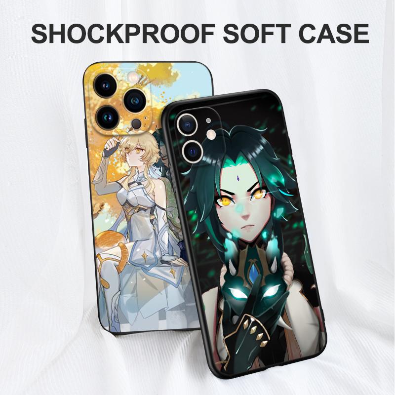 Черный чехол из ТПУ для Motorola Moto G52 G42 G60 4G G60S G71 G9 Play Plus Power One 5G Ace Impact Xiao Genshin