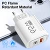 Зарядное устройство USB PD 65 Вт, вилка Type-C, быстрая зарядка телефона, GaN адаптер для зарядки, EU/US для iPhone 16 15 Pro Max, аксессуары для телефонов Samsung