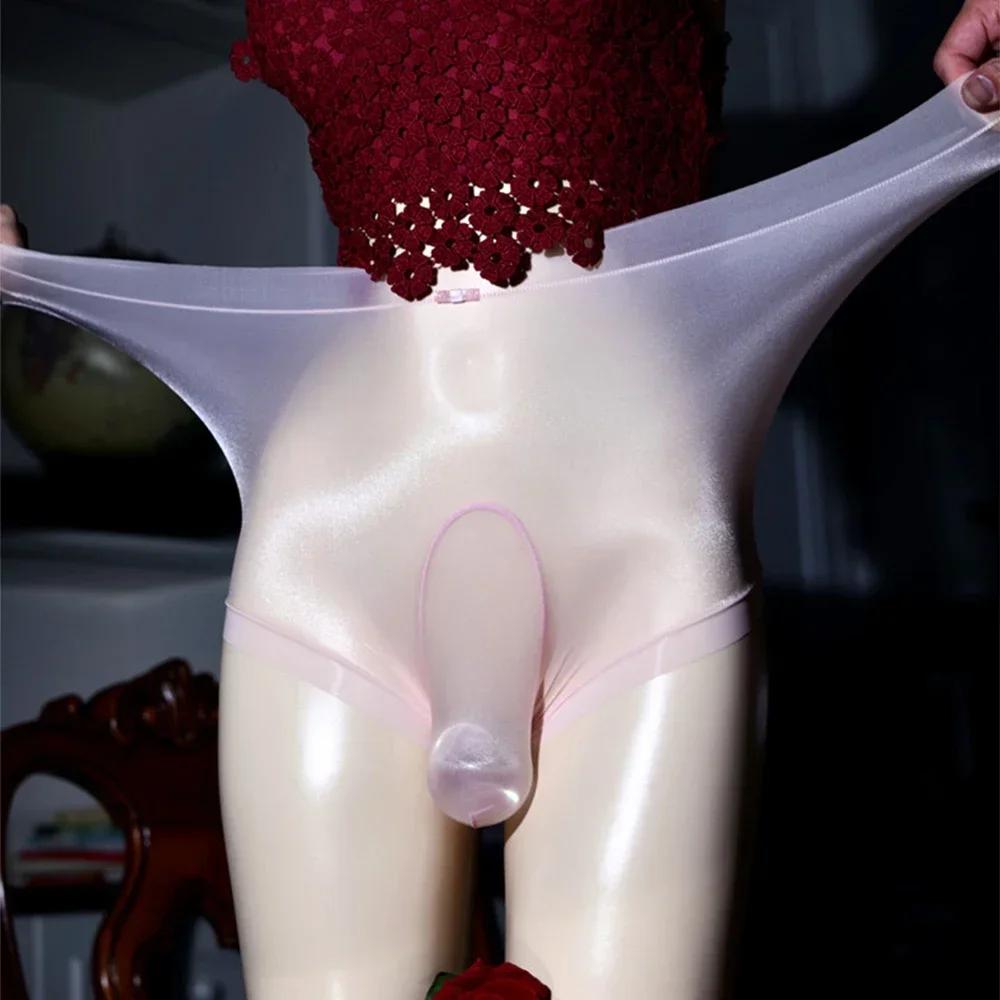 Mens Sissy Pouch Panties Ultra-Thin Sheer Briefs Lace Gay Underwear Erotic Lingeries Sexy Hot Invisible See Through Underpants