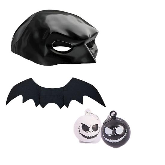 Набор для косплея кошки-летучей мыши, набор шляп и крыльев для косплея кошки-летучей мыши, подушка для лица на Хэллоуин для домашних животных, аксессуар для костюма для кошек