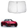 Car Sunshade for Front Window of Mazda Roadster ND Compact Includes Storage Bag (ND5RC) 2015~, Thickened, Storage,