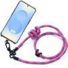 Case for Samsung Galaxy S25 - Shockproof with Detachable Pink Lanyard - BOOLING