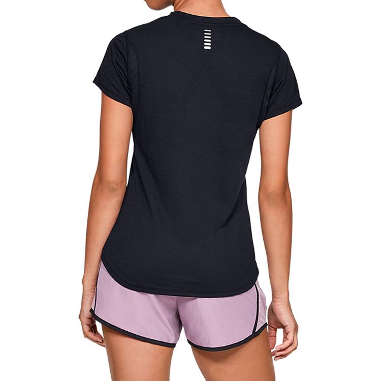 Under Armour Футболка с коротким рукавом Streaker Running, женская, черная 1341520-001