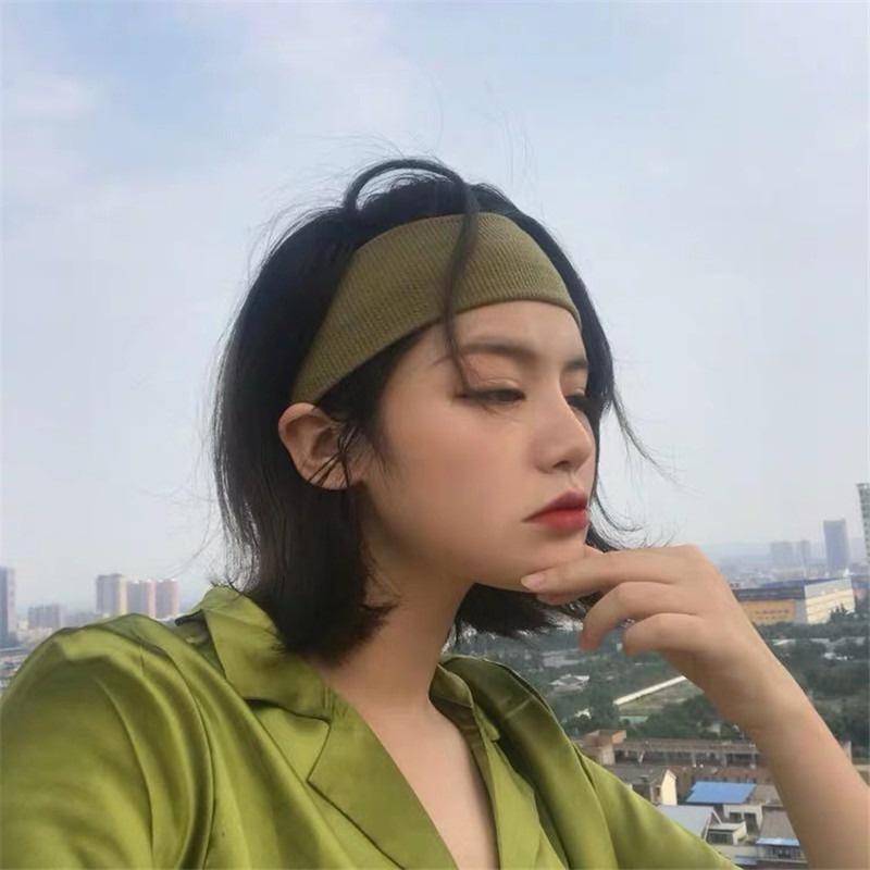 Женская широкая повязка на голову, эластичная повязка для волос, спортивный тюрбан для йоги, головной убор