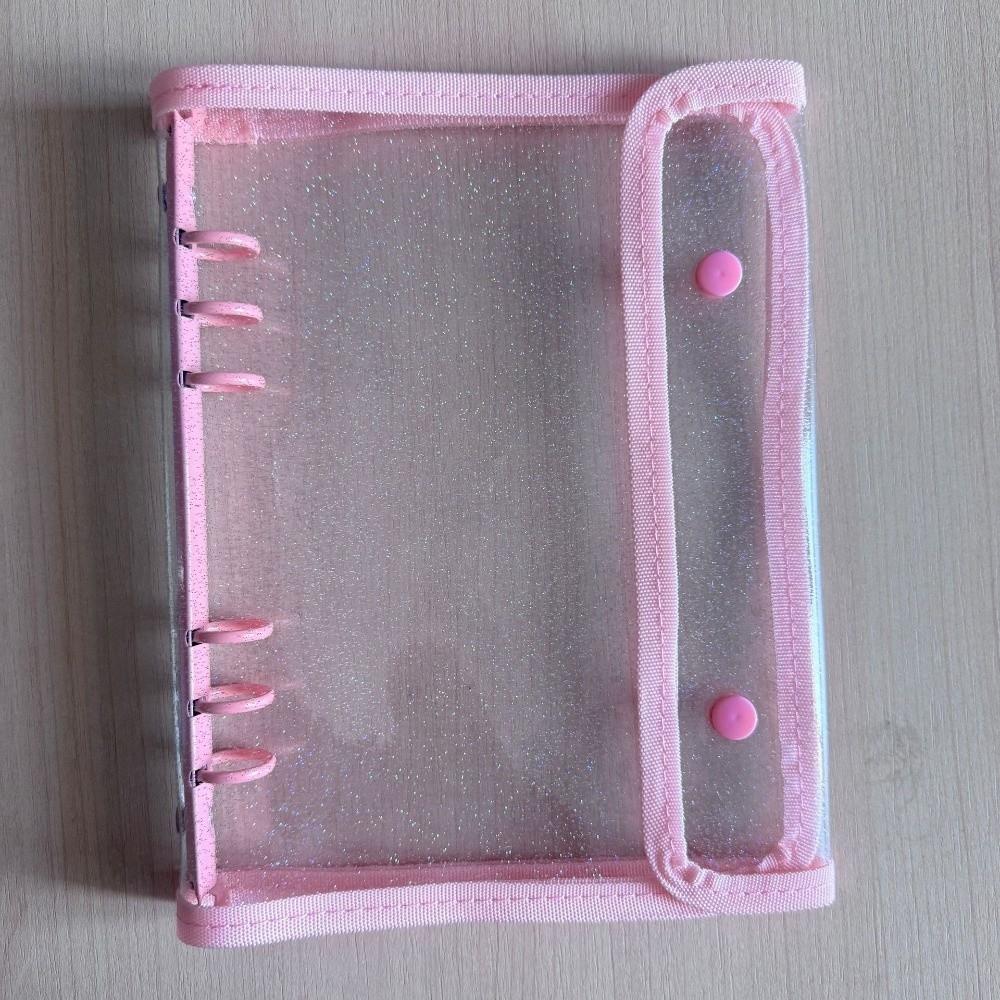 Double-Buckle Cover Photo Storage Book PVC Card Organizer Holder Loose Leaf Binder for Idol Cards