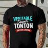 Veritable Super Tonton Graphic Motorcycle T-Shirt Men Hip Hop Streetwear Unisex Casual Short Sl