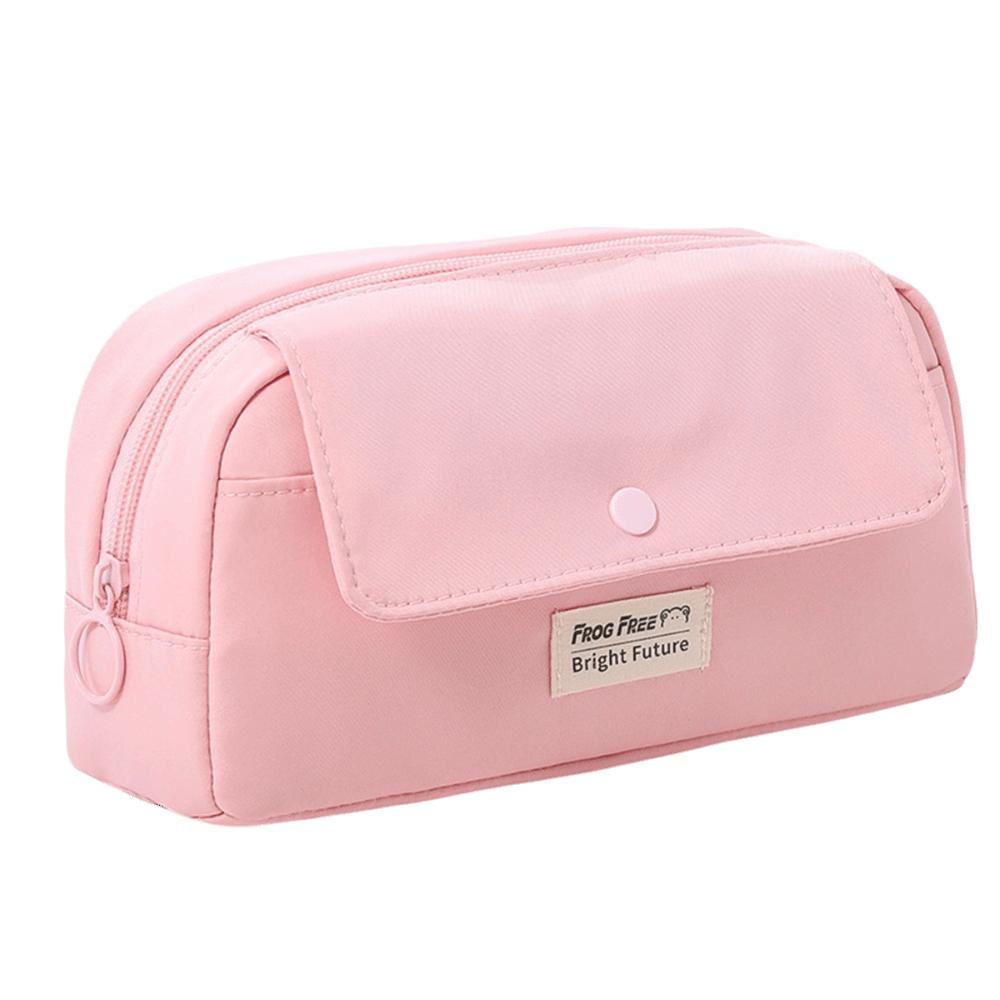Large Capacity Stationery Bag Solid Color Storage Bag Pencil Case  Stationery Storage