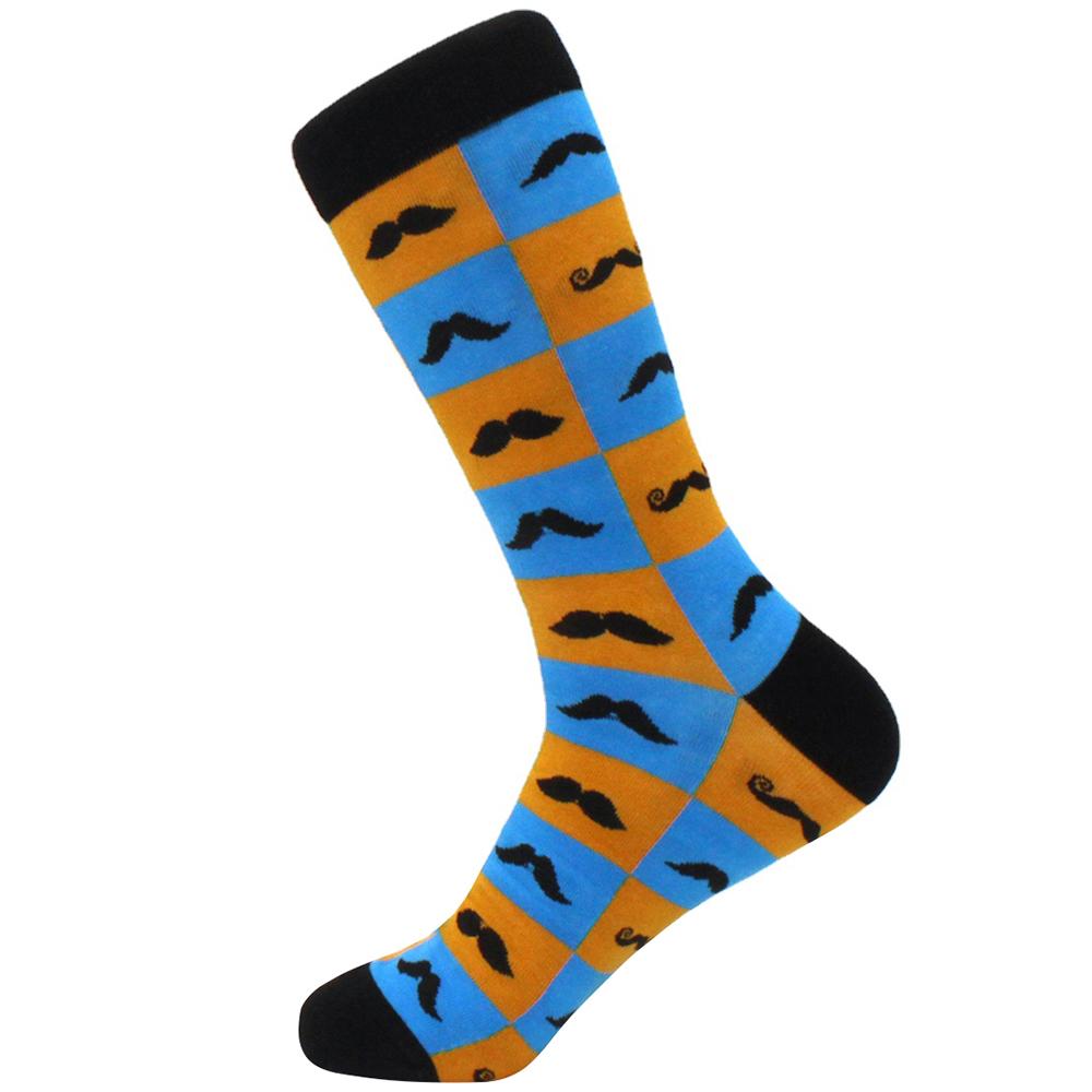 Яркие мужские зимние носки гребенной хлопок мягкие теплые смешные счастливые мужские женские длинные носки Calcetines de hombre деловые