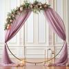 Wedding Arch Draping Fabric Sheer Arch Drapes Burgundy Chiffon Outdoor Curtain Backdrop for Wedding Ceremony Party Ceiling Decor