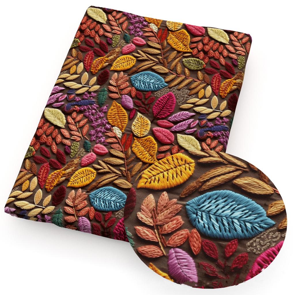 Сделай сам Синтетическая кожа Ткань Цветы Цветочный принт Имитация вышивки Искусственная кожа Обувь Имитация вышивки