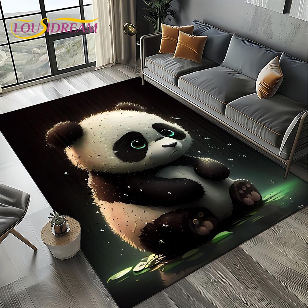 3D Мечта Животное Мультфильм Панда Милый Ковер Коврик для Гостиной Спальни Дома Украшение Дивана, Детский Коврик Нескользящий Напольный Коврик Подарок