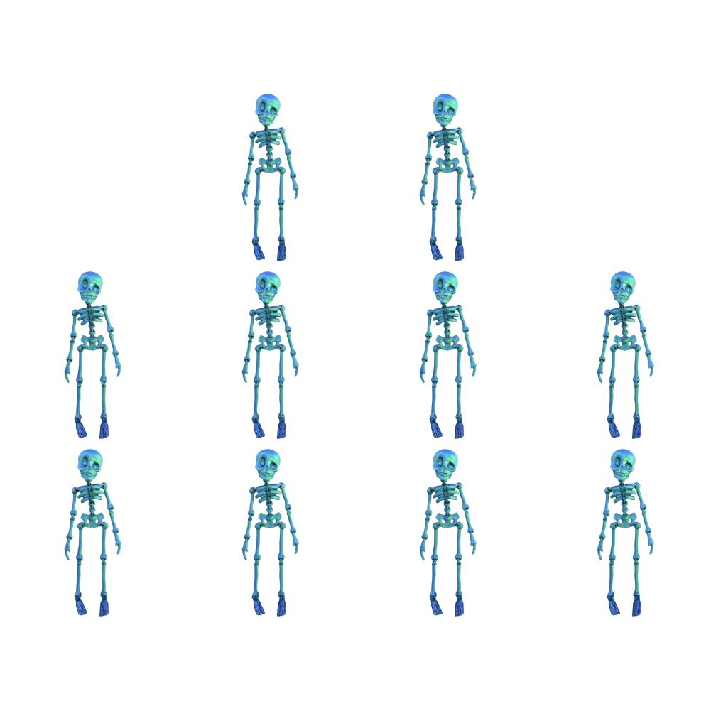 5/10PCS Mini Magnetic Skeleton Fridge Magnets with Movable Joints Skull Fridge Magnets for Refrigerator Locker Whiteboard Office