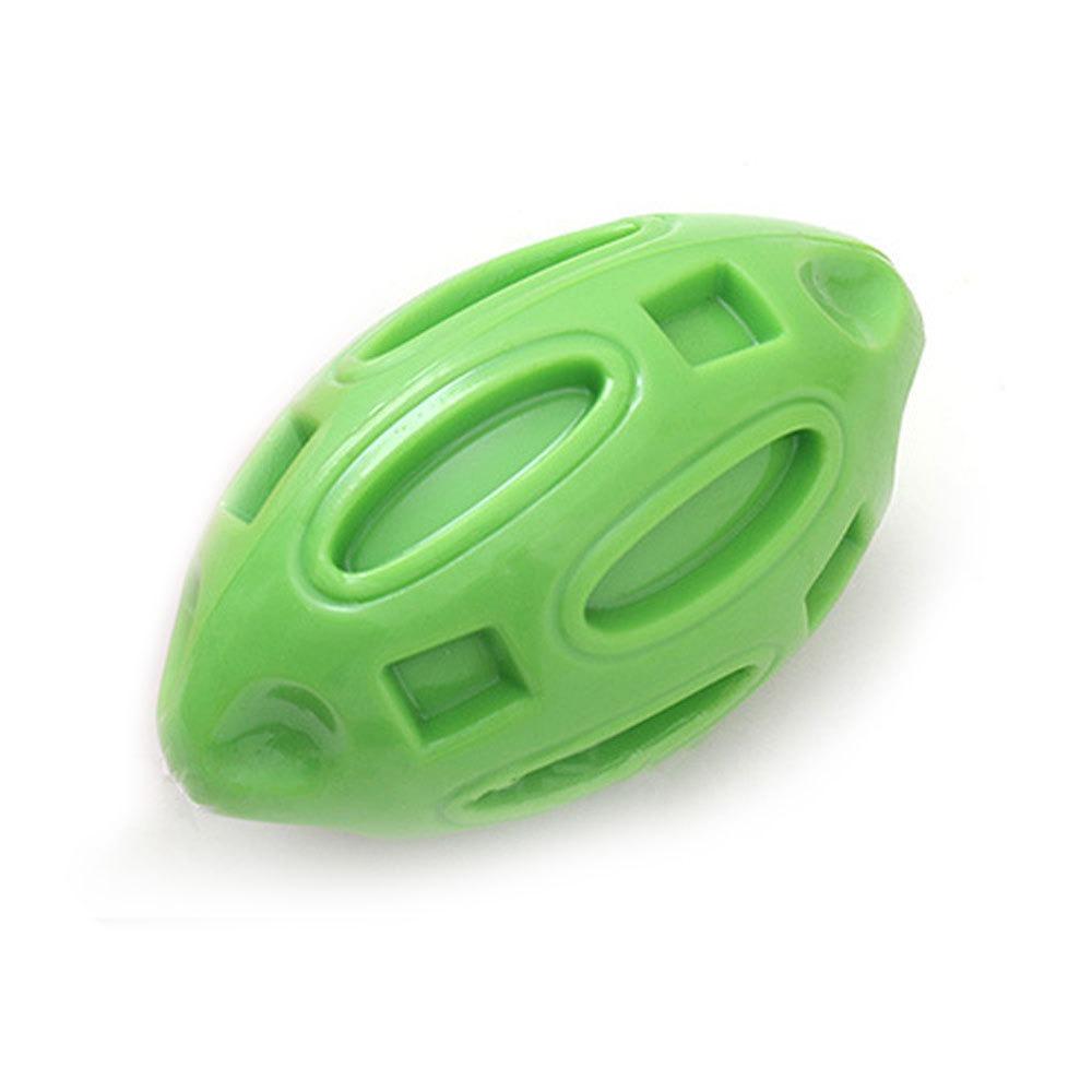 TPR Собака пищащая игрушка в форме мяча для регби игрушка для скрежета зубов у собак средних и крупных пород