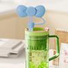 Straw Cap Bow Shape 10mm Dust-Proof Leak-proof Reusable Food Grade Bottle Straw Dust Cover Tumblers Straw Toppers