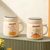 Высококачественная керамическая кружка с термоизоляцией, зеркальная кружка, чашка для воды для дома и офиса, сувенирная кружка с крышкой для мероприятий