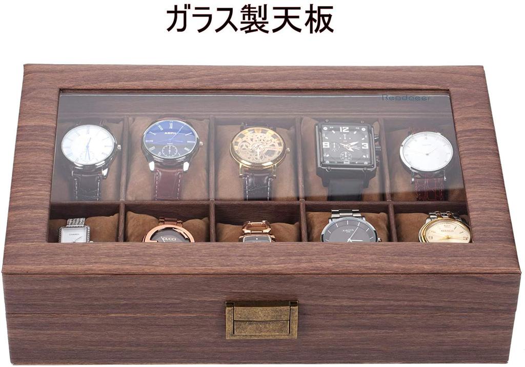 Reodoeer Деревянный PU Коробка для хранения часов Коллекционный кейс для хранения 10 часов Кейс, Коробка,