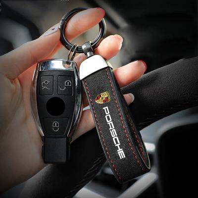 Новый брелок-подвеска из замши для автомобиля, брелок, подарки для Cayenne Panamera Macan 911 718 Taycan Boxster Cayman 918 Pajun